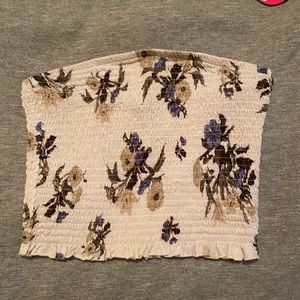 Garage floral tube top